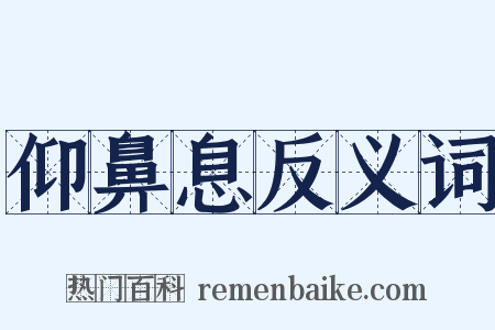 仰鼻息反义词是什么意思的图片